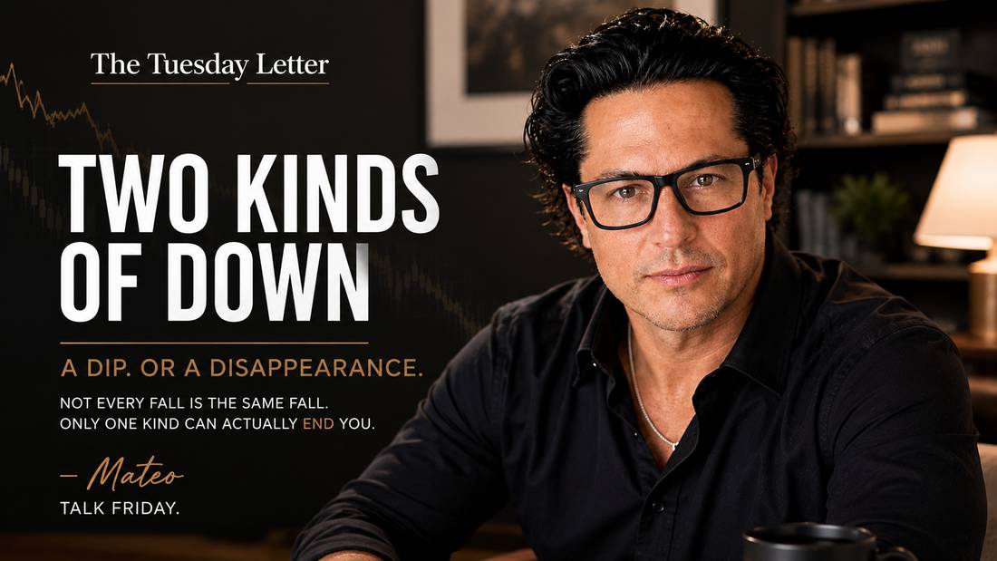 The Tuesday Letter: Two Kinds of Down. Mateo Dellovo, Tuesday, July 7th, 2026.