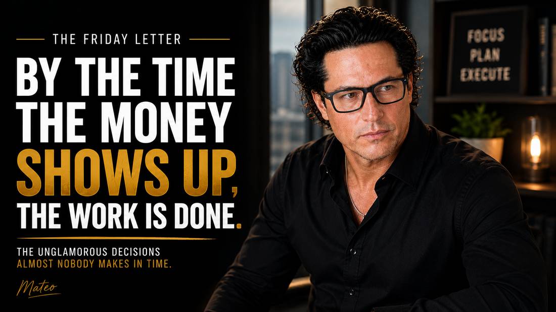 The Tuesday Letter: By the Time the Money Shows Up, the Work Is Done. Mateo Dellovo, Tuesday, July 14th, 2026.